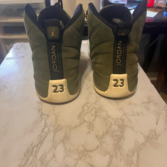 Jordan Men's Olive Sneakers - Picture 3 of 4